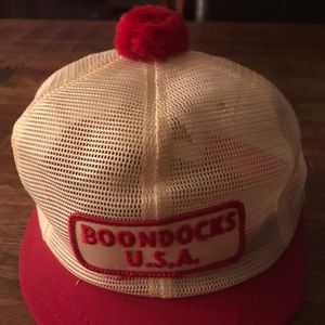 Vintage Trucker Pom Hat Boondocks All Mesh